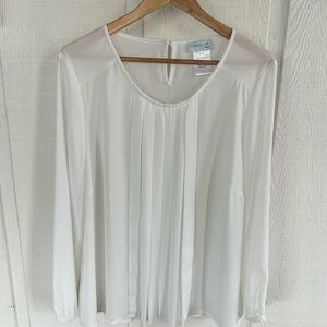 Creation L White Sheer Women’s Top